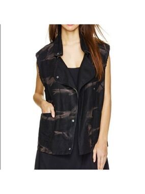 ARITZIA Wilfred Linn Linen Blend Tie Dye Vest
